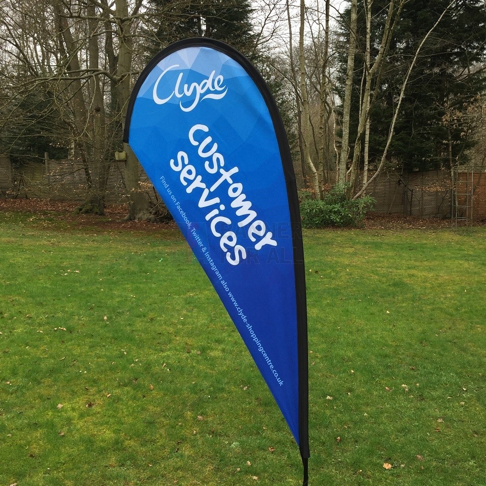 1.8m Small Double Sided Teardrop Banner Teardrop Banners Banners
