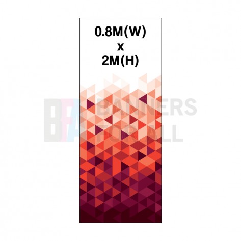 0.8m Roller Banner Graphic 300 Micron Stop Light 