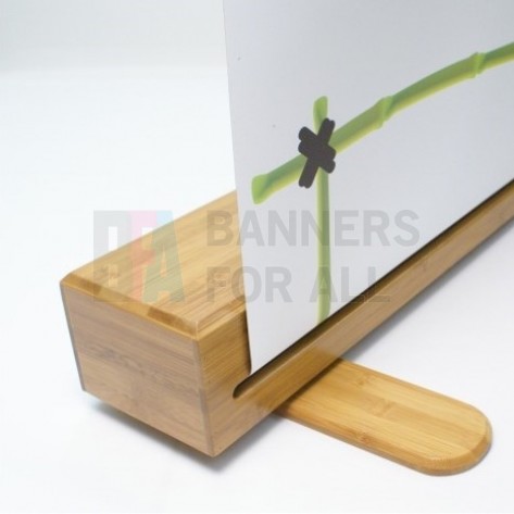 Panda bamboo roller banner stand