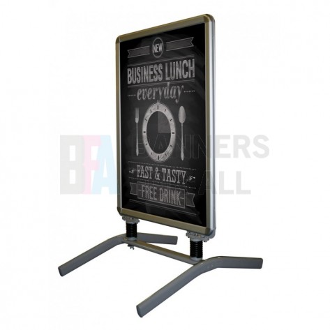 Outdoor Poster Stand suitable for forecourts and pavements.