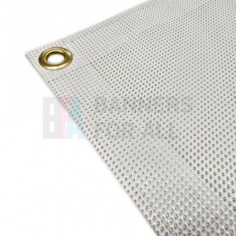 300gsm PVC Mesh Banner with hems and eyelets (Custom Size)