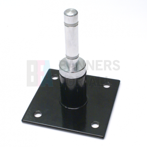 Flag Pole Bracket 90° with rotating spindle