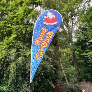 3.5m (12ft) Teardrop Banner