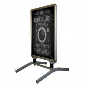 Outdoor Poster Stand suitable for forecourts and pavements.