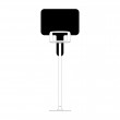 Custom placard branding board for Bouncepad kiosk