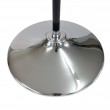 Chrome flag base stand with pole