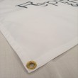 Cotton banner with double stitched hem