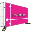 Custom Size Temporary Fencing Airmesh Fabric Banner