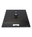 15KG metal flag pole base with 14.6mm rotating spindle