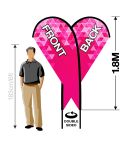 1.8m (6ft) Double Sided Teardrop Banner