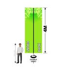 4m x 0.8m Double Sided Flag Banner