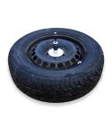 Spare wheel spindle kit and cover