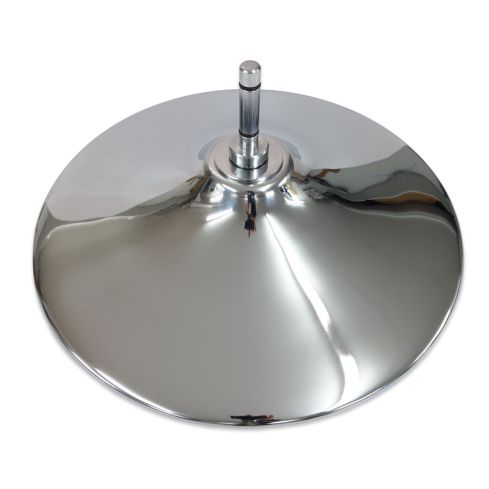 Chrome Indoor Flag Pole Stand with Economy Spindle