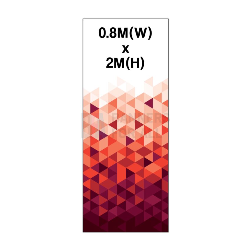 0.8m Roller Banner Graphic