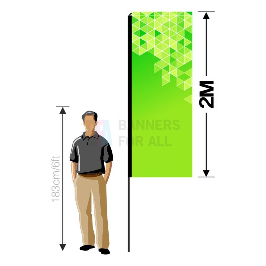 2m x 0.8m Flag Banner