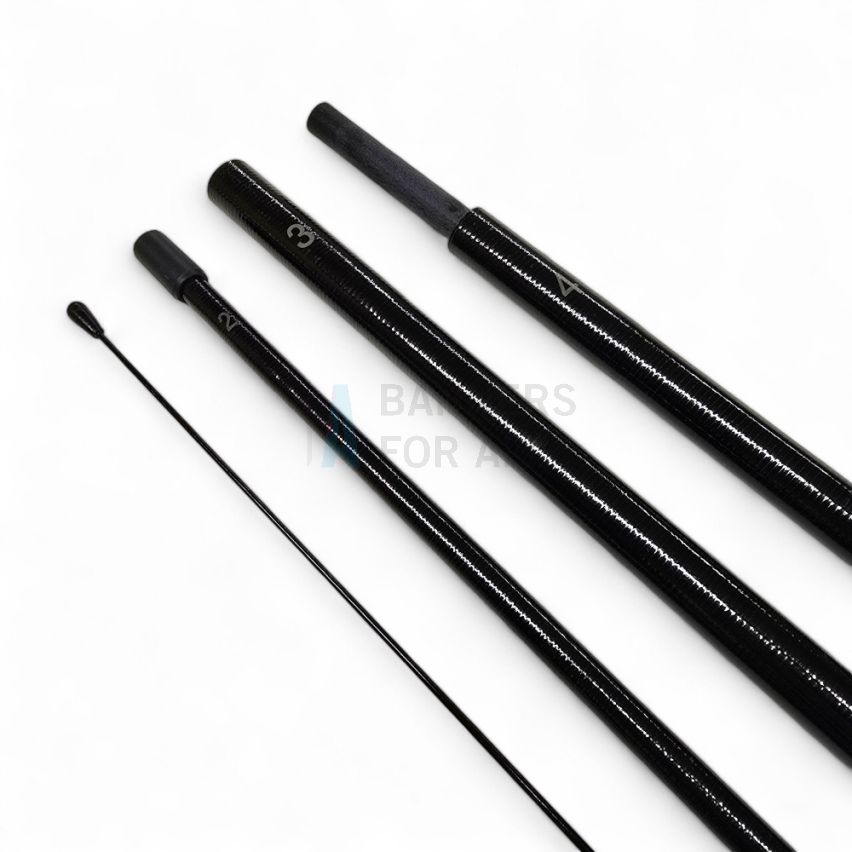 4.4m Universal Euro Flag Pole with 2mm Whip (4 Sections)