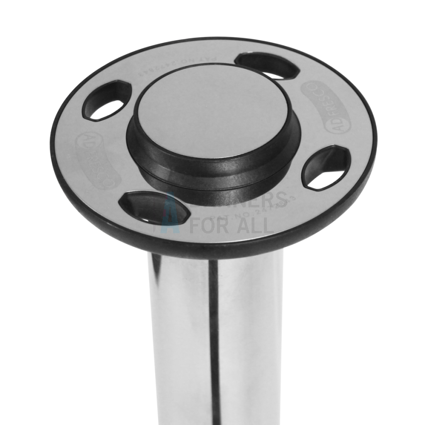 Cafe Barrier Post - Stainless