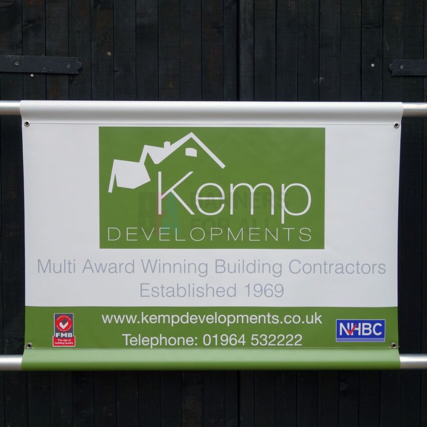 Scaffold Banner: 60cm x 90cm