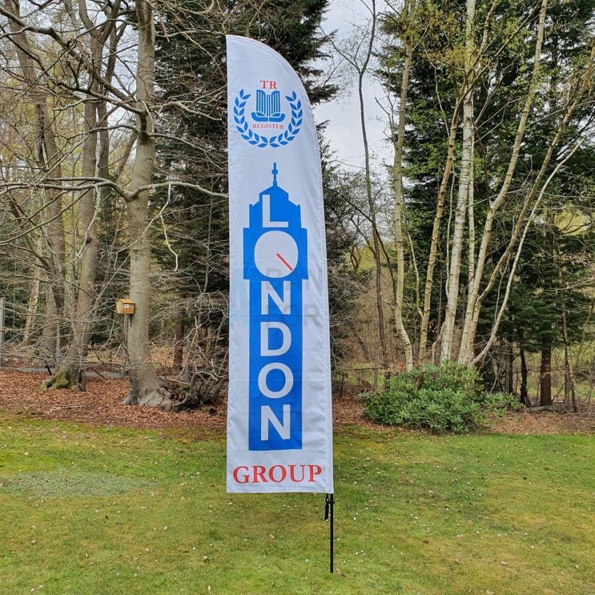 3.5m x 0.8m Double Sided Feather Banner